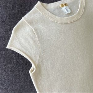 J.Crew Cream Cashmere Tee